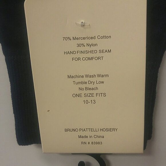 MEN'S MILANO MODA COTTON BLEND DRESS SOCK NAVY - Picture 3 of 3